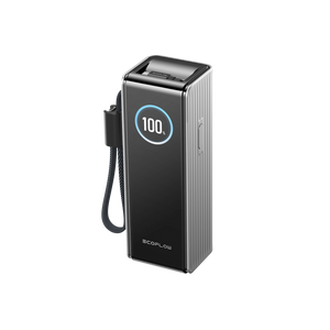 باور بانك إيكوفلو RAPID بسعة 25,000 مللي أمبير، 170 واط – فضي