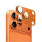 زجاج كاميرا مقوى معدني من سلسلة ASLI ARMORLENS لهاتف iPhone 17 Pro Max باللون البرتقالي