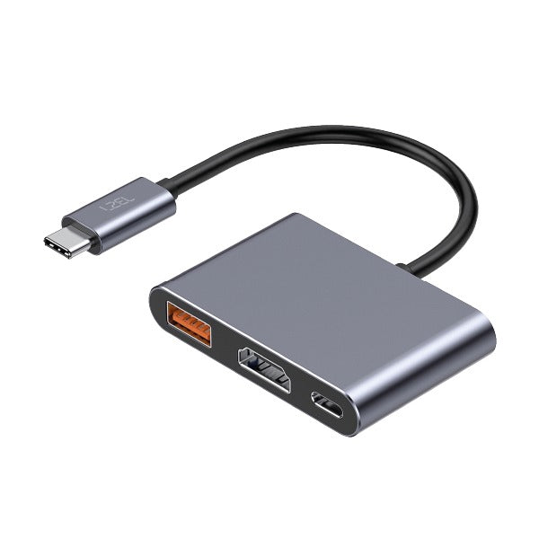 LZEL HubTrio Nexus 3-in-1 USB-C Hub 100W 4K 10Gbps – Black