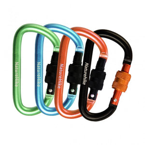 قفل التعليق المتعدد الوظائف بشكل حرف D بقطر 8 سم من ناتشرهايك - اللون الأصفر