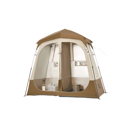 Naturehike Wet and Dry Separation Shower Tent - Brown