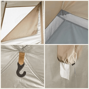 Naturehike Wet and Dry Separation Shower Tent - Brown