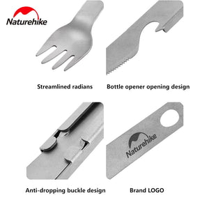 Naturehike titanium knife, fork and Spoon set - Titanium