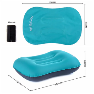 Naturehike Lightweight TPU Aeros Inflatable Pillow With New Nozzle - Blue