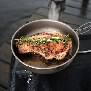 Naturehike TJP01 Outdoor Ti frying pan-9H (174MM) - Ti Color
