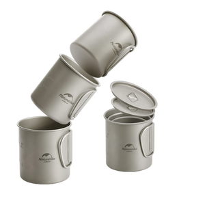 Naturehike 20CJ Titanium cup 450ml - Silver