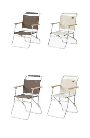 كرسي مرتفع من ناتشر هايك مصنوع من سبائك الألومنيوم - مخطط - نقش الخيزران الخطّي