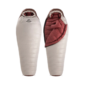 حقيبة النوم بتصميم المومي سنوبيرد من ناتشرهايك - اللون الرمادي الدخاني - الحجم الكبير 980 جم - محشو بريش البط