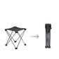 Naturehike Outdoor aluminum alloy folding stool - Black