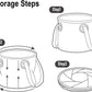 Naturehike foldable round bucket 20L - Army Green