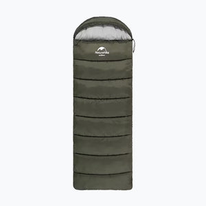 Naturehike U series envelope sleeping Bag with hood U350 - Green
