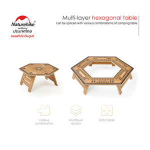 Naturehike Outdoor Multilayer Hexagonal Table (medium) - Reinventing the mark- outer