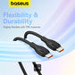 Baseus Pudding Series Fast Charging Cable With High-Speed Data Transmission Type-C to Type-C 100W 5A 1.2M - Black