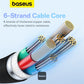 Baseus Pudding Series Fast Charging Cable With High-Speed Data Transmission Type-C to Type-C 100W 5A 1.2M - Black