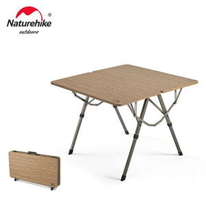 Naturehike Adjustable Height Folding Table - Brown (80*80*39/60)