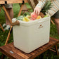 Naturehike Lingdu 48H Outdoor Antibacterial Cooler Box - Beige (38L)