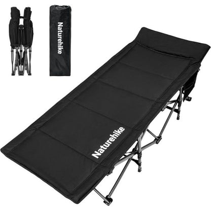 Naturehike Xingye Outdoor Folding Camp Single Bed 190x70x36 - Black