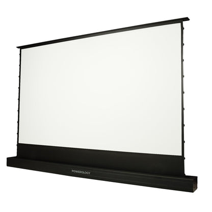 Powerology 100" Motorised Floor Projection Screen - White