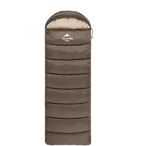 Naturehike U series envelope sleeping Bag with hood U250S - Brown