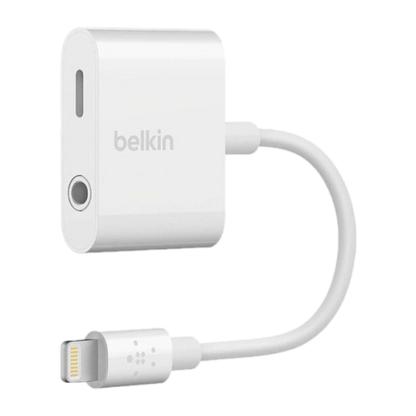 Belkin RockStar 3.5mm Audio + USB-C Charge Adapter