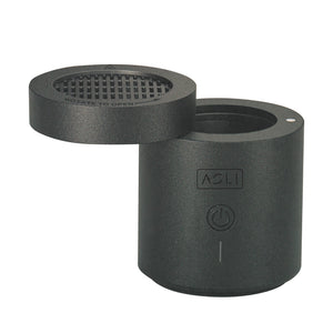 مبخرة بخور كهربائية أصلية من العنبر مع غطاء دوار أسود