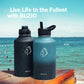 Buzio Trio Series Water Bottle with 3 Lids and Sleev 1.9L - Starry Crush