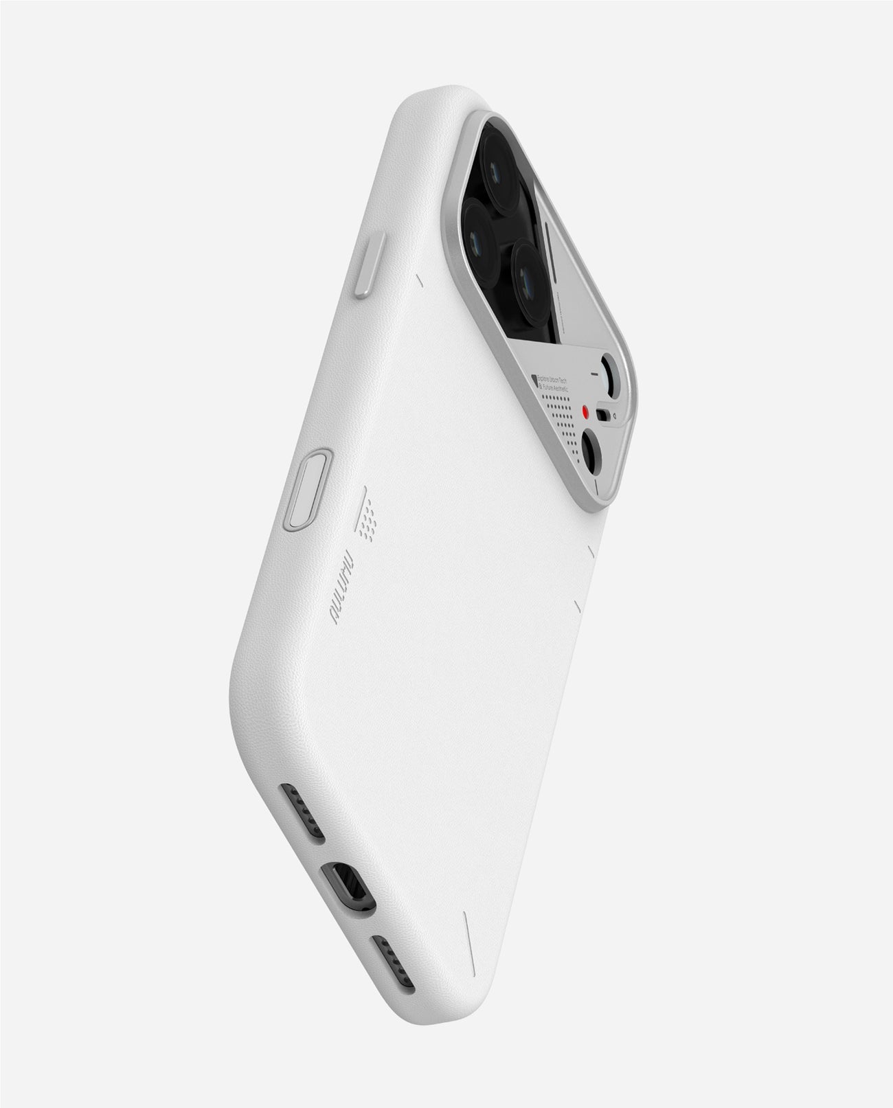 AULUMU A17 Vegan Leather Case for iPhone 17 Pro Max - White