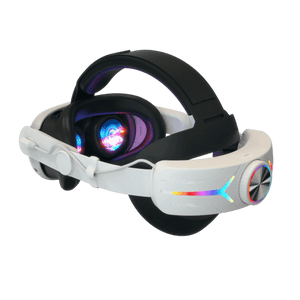 Gamax Meta Quest 3 Head Strap With 8000mAh Battery & Dazzle Light - White