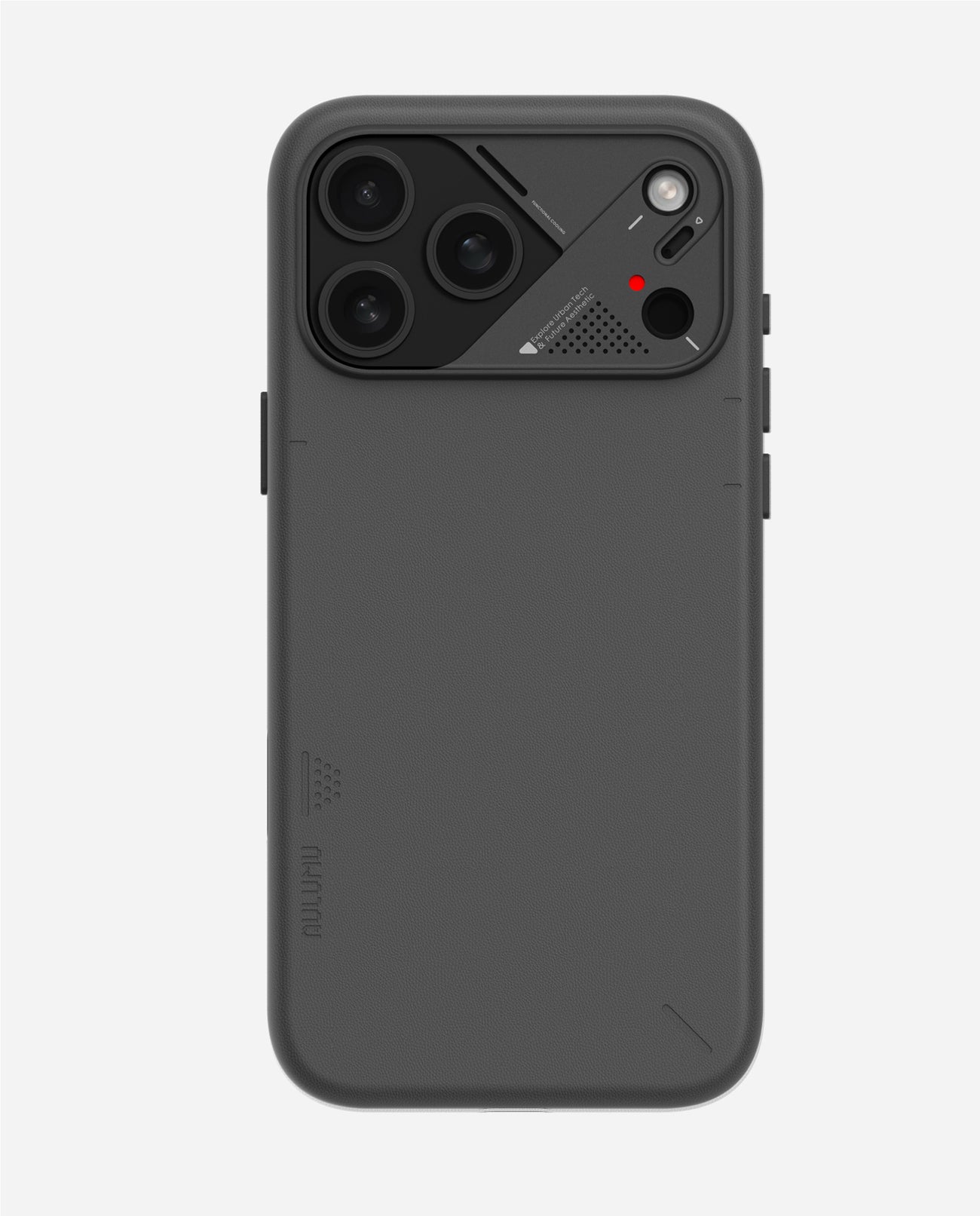 AULUMU A17 Vegan Leather Case for iPhone 17 Pro - Black