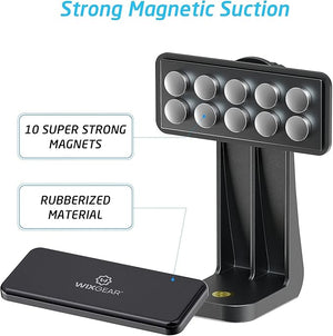 WixGear Multi-Purpose Magnetic Phone and Tablet Holder - Black