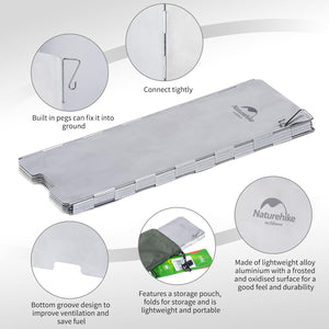 Naturehike NH 10 Piece windshield - Silver