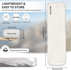 Naturehike Ultralight automatic Inflatable Sleeping Pad - Beige