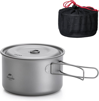 Naturehike TDG02 outdoor Ti pot (1300ML) - Ti Color
