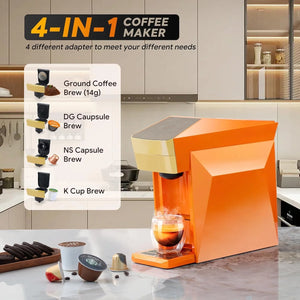 آيكافيلاس ماكينة صنع قهوة كاباديلي ماكس - برتقالي