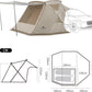 خيمة جانبية للسيارة من ناتشر هايك - باللون الكاكي 