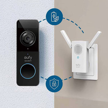 Eufy Video Doorbell 1080p (يعمل بالبطارية) - أسود