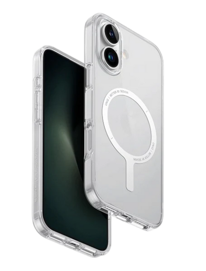 UNIQ HYBRID IPHONE 16 (2024) 6.1 MAGCLICK CHARGING CLARIO (ECO) - LUCENT (CLEAR)