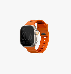 Uniq Stride Fkm Rubber Apple Watch Strap 49/45/44/42mm - Volt Orange