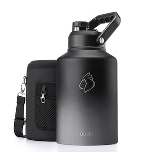 Buzio Rock Series One Gallon Jug with Spout Lid and Sleeve 3.8L - Shadow