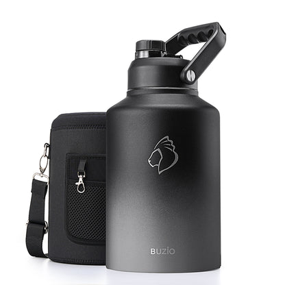 Buzio Rock Series One Gallon Jug with Spout Lid and Sleeve 3.8L - Shadow