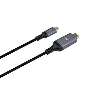 LZEL Celeris Power C Stream Fabric Braided 4K USB-C to HDMI Cable 2M – Black