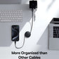 Baseus Free2Pull Mini Charging Cable USB-C to USB-C 60W 1m Cluster Black