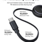 Baseus Bright Mirror Series One-for-two Fast Charging Data Cable Type-C to C+C 100W 1m Cluster Black