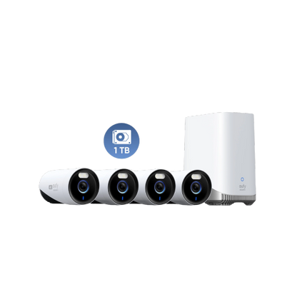 EufyCam E330 4K Professional (4 Camera Kit with 1TB Storage) -White