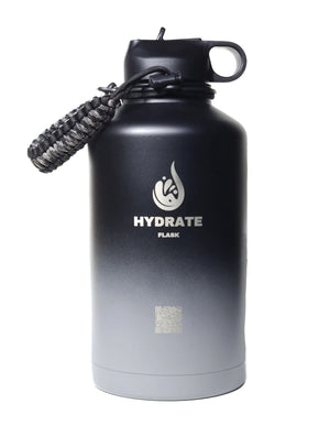 HydrateFlask Vacuum Water Bottle 2L - Smoke Silver