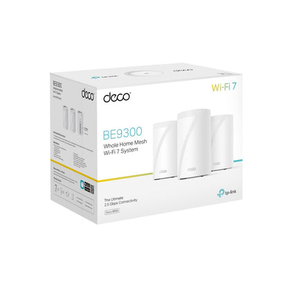 TP-Link BE9300 Whole Home Mesh Wi-Fi 7  System (pack of 3)