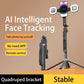 Porodo Selfie Stick With 360° AI Tracking - Black