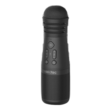 Soundtec By Porodo Karaoke Microphone With Built-In Speaker - Black