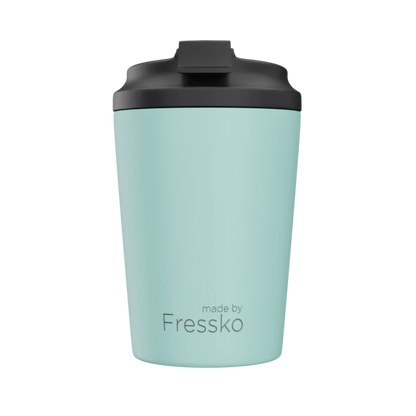 كوب FRESSKO Camino سعة 340 مل / 12 أونصة، مصنوع من الفولاذ المقاوم للصدأ - أخضر فاتح
