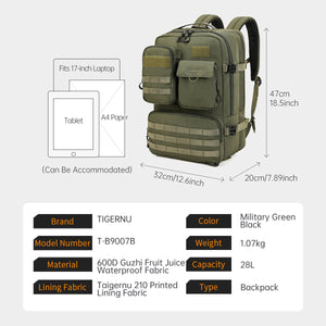 Tigernu T-B9007B Camping Bagpack - Black